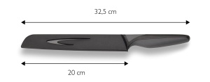 Cutit de paine Echtwerk EW-SS-0130 lama 20 cm negru otel inoxidabil antiaderent - Img 3