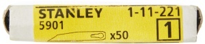 Cutit de schimb Stanley 5901, lama dreapta, 60mm, 50 bucati - Img 2