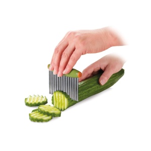 Cutit ondulat Tescoma din otel inoxidabil cu maner din plastic, multifunctional - Img 4