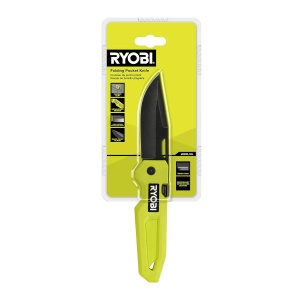 Cutit pliabil RYOBI, Drop Point, otel inoxidabil, maner nylon - Img 5