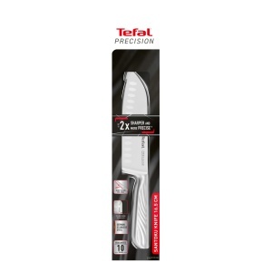 Cutit Santoku Tefal Precision 16.5 cm, Otel German, Design Ergonomic - Img 8