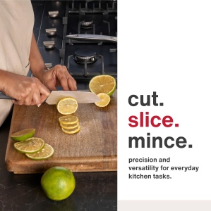 Cutit Santoku Zyliss 17 cm, cu Klinge din Otel Inoxidabil si Maner din Weizenstroh - Img 4