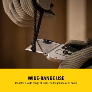 Cutit Stanley Quickslide 0-10-810, 145 mm, metal, compact, cu clip pentru curea - Img 6