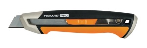 Cutit utilitar Fiskars CarbonMax 1027227, 16.5 cm, NegruPortocaliu, Lama 18 mm
