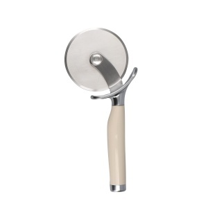 Cutter de Pizza KitchenAid cu Lama din Otel Inoxidabil, Culoare Almond Creme - Img 2