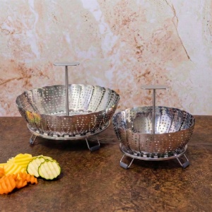 Dampfer pentru legume Westmark, ajustabil, inox si silicon, 18-28 cm - Img 9