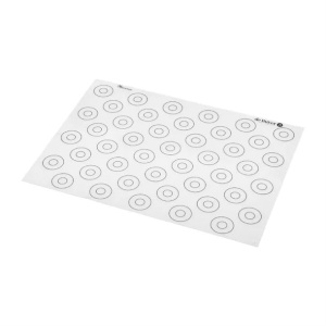 de Buyer - Covoras de copt din silicon antiaderent special pentru macarons (44 marcaje) - 40 x 30 cm - 4935.40, Alb - Img 4