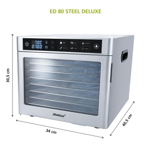 Dehidrator Steba ED 80 Deluxe 8 Grile din Inox Control Electronic Temperatura si Timp - Img 2