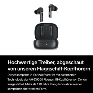 Denon AH-C840NCW True Wireless Bluetooth Casti Intraauriculare Cu Anulare Activa A Zgomotului, Casti Rezistente la Apa cu Calitate Clara a Apelurilor - Negru - Img 4