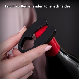 Deschizator electric de vin Haier HAWBKit05, negru, cu acumulator, design elegant - Img 3