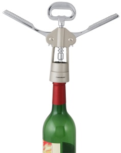Deschizator vin Fackelmann 49456, 2in1, pentru dopuri din plastic si metal, argintiubeige - Img 3