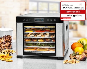 Deshidrator alimente Rommelsbacher DA 950 6 tavi inox temperatura reglabila 35-75degC functie pastrare cald - Img 2