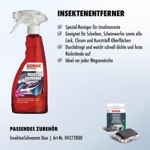 Detergent pentru indepartarea insectelor SONAX 05332000, 500 ml, fara solventi - Img 3