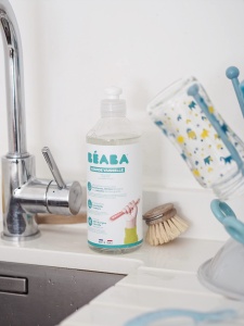 Detergent pentru vase BEABA, 100 natural, fara parfum, 2x500 ml - Img 5