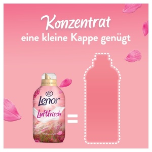 Detergent textil Lenor Luftfrisch Wildblumenfeld, 76 spalari, concentrat - Img 4
