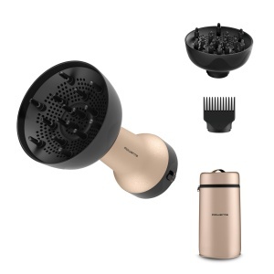 Difuzor de aer cald Rowenta Curl Harmony, 3-in-1, pentru par cret, design ergonomic