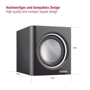 Difuzor pentru notebook Hama Sonic Mobil 185 (difuzor pentru PC, laptop, smartphone sau tableta cu mufa jack de 3,5 mm) negru-argintiu - Img 6