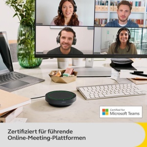 Difuzor portabil Jabra Speak2 40 4 microfoane USB-C si USB-A certificat Microsoft Teams Gri inchis - Img 7