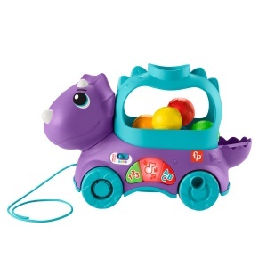 Dinozaur interactiv Fisher-Price Triceratops cu 4 mingi, sunete si lumini - Img 5