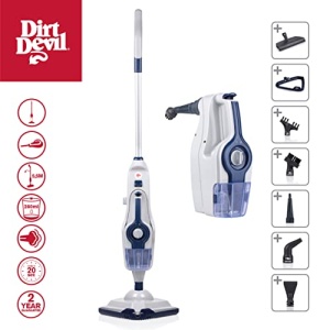 Dirt Devil Steam Cleaner DD7003-2-in-1 Aparat de curatat cu abur si pardoseala portabil - Mop de podea 1600W - incl. 5 atasamente diferite - potrivit pentru diferite tipuri de pardoseli - raza de actiune de 5,5 metri - albastru - Img 3