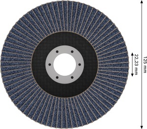 Disc abraziv Bosch X451, 125 mm, K80, K120, pentru metal si aluminiu - Img 3