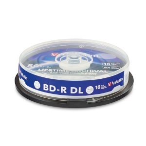 Disc BluRay Verbatim M-Disc BD-R 50GB 6X Cakebox Printable