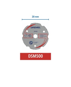 Disc de taiere Dremel DSM500 pentru feronerie, 20 mm adancime, pentru lemn si plastic - Img 2