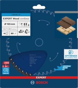 Disc Saw Bosch EXPERT Wood, 165 mm, pentru lemn si materiale compozite - Img 2