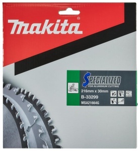 Disc Saw Makita B-33299, 216 x 30 mm, 64 dinti, compatibil cu alte branduri - Img 2