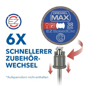 Discul diamantat Dremel MAX SC545DM 38 mm pentru taiere - Img 3