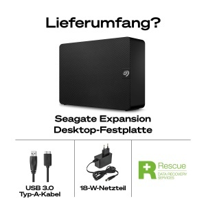Discul Duro Extern Seagate Expansion 10TB, USB 3.0, 3.5 inch, Negru - Img 4