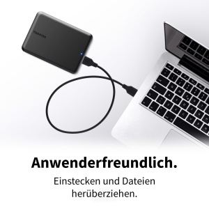Discul extern Toshiba Canvio Partner 1TB, USB 3.0, compact, portabil - Img 3