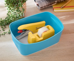 Dispenser banda adeziva Leitz Cosy 53670019, galben, 19mm, cu cutit premium - Img 5