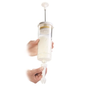 Dispenser crema Tescoma DELICIA, 3 varfuri, plastic si inox, usor de utilizat - Img 2