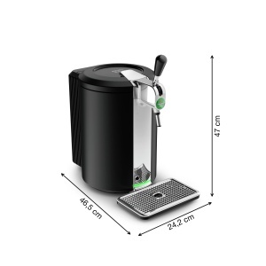Dispenser de bere Krups Beertender VB450E10, 5 l, negru, design modern - Img 8