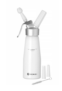 Dispenser frisca Hendi 05L aluminiu alb accesorii incluse - Img 2