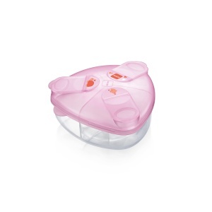 Dispenser lapte praf MAM, capacitate 3 portii, BPA-free, design broasca testoasa