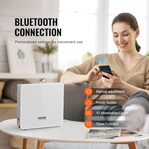 Dispersor Aroma VEVOR A501, 480ml, Bluetooth, 2500mp, Tehnologie de Difuzare cu Aer Rece - Img 5
