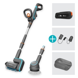 Dispozitiv de curatare cu acumulator Gardena AquaBrush Universal 0418V, set complet - Img 4