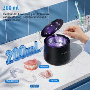 Dispozitiv de curatare cu ultrasunete HYCHIKA, 200 ml, 45 kHz, negru - Img 7