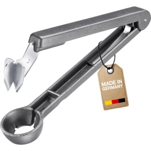 Dispozitiv de indepartare samburi pentru prune Westmark Steinex Black Edition, 3 cm, aluminiu, gri