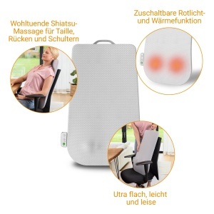 Dispozitiv de Masaj Medisana MC 600 cu Functie de Calorifer, Shiatsu - Img 4