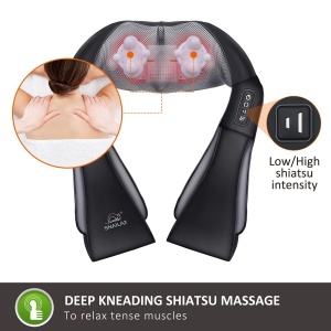 Dispozitiv de Masaj Shiatsu Snailax pentru Gat, Umeri si Spate cu Functie de Incalzire - Img 2
