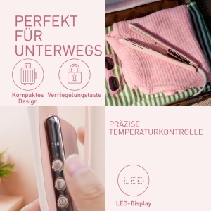Dispozitiv de Styling pentru Par Panasonic EH-HV31-P503, 2-in-1, 5 Hitzestufen, Erdbeerrosa - Img 7