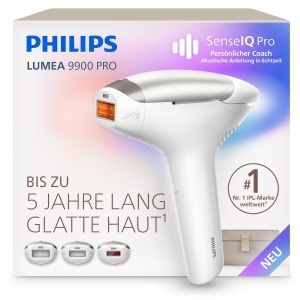 Dispozitiv IPL pentru indepartarea parului Philips Lumea 9900 Pro, 3 capete, tehnologie avansata