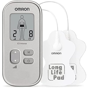 Dispozitiv Omron E3 Intense TENS - Managementul durerii personalizabil cu 6 programe 3 programe de masaj 15 niveluri de intensitate si tampoane de lun
