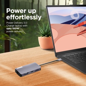 Docking Station Lenovo 150 USB-C, conectivitate rapida, compatibilitate universala - Img 2