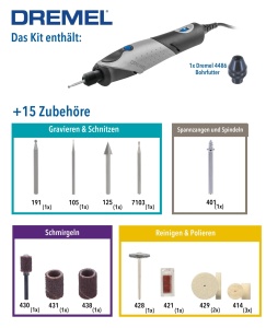 Dremel 2050 Stylo Multifunctional 9W Set cu 15 Accesorii pentru Gravura si Proiecte Creative - Img 2