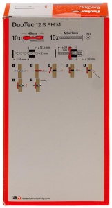 Dublu diblu fischer DUOTEC 12 pentru gips-carton si gips-fibra, 10 bucati - Img 3
