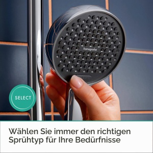 Dus cu dusul hansgrohe Activera Select S, 3 lmin, crom, 2 tipuri de jeturi - Img 8